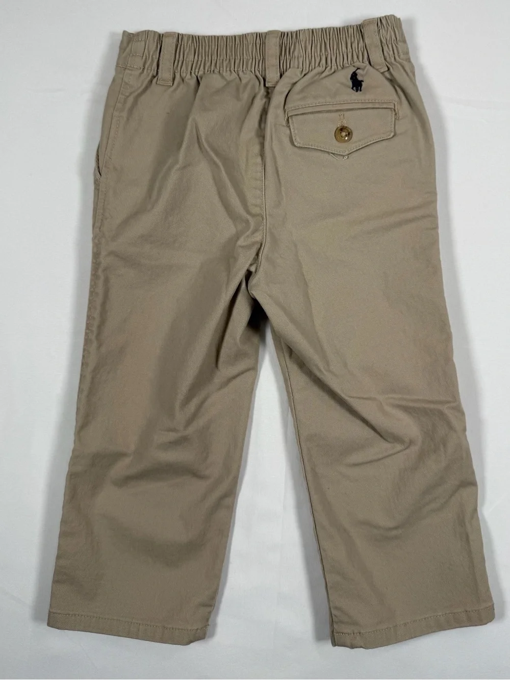 RALPH LAUREN Boys Classic Khaki Chino Pants 24M Preppy Old Money Quiet Luxury